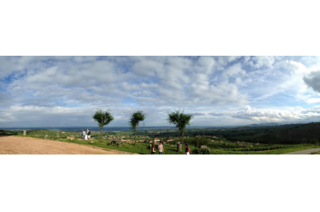 vue panoramique depuis La Madone OT Beaujolais Vignoble